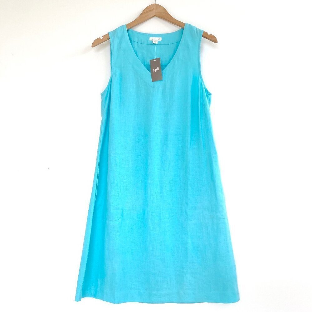 NWT J.Jill Love Linen Sleeveless Shift Dress Size XS